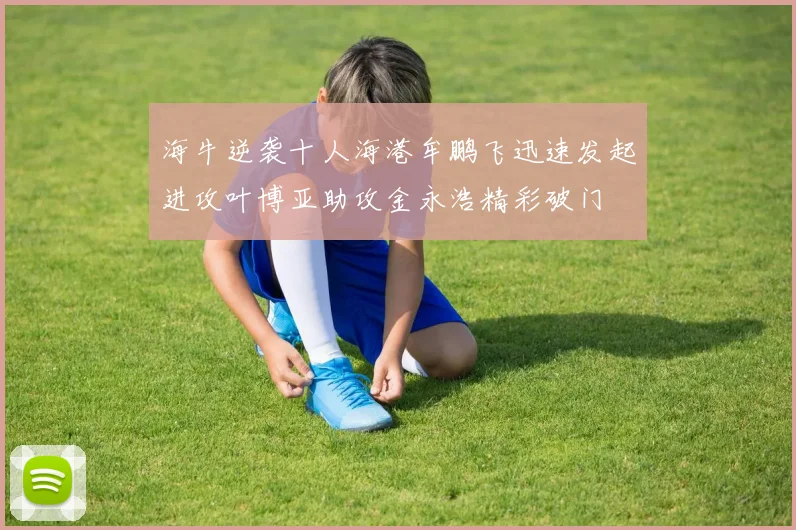 海牛逆袭十人海港牟鹏飞迅速发起进攻叶博亚助攻金永浩精彩破门